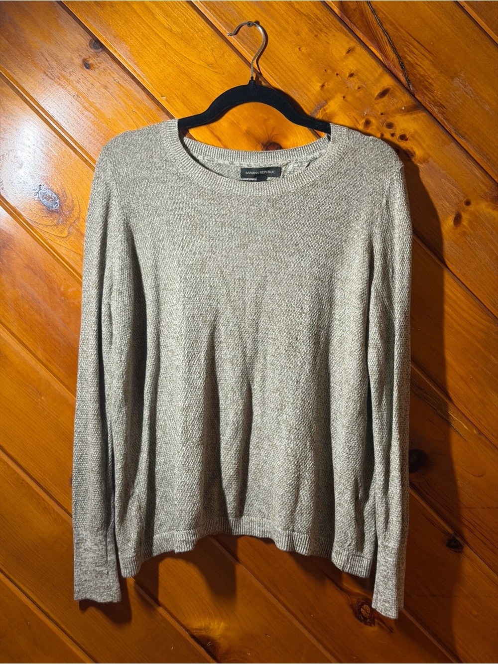 Banana Republic Heather Gray Crewneck Sweater